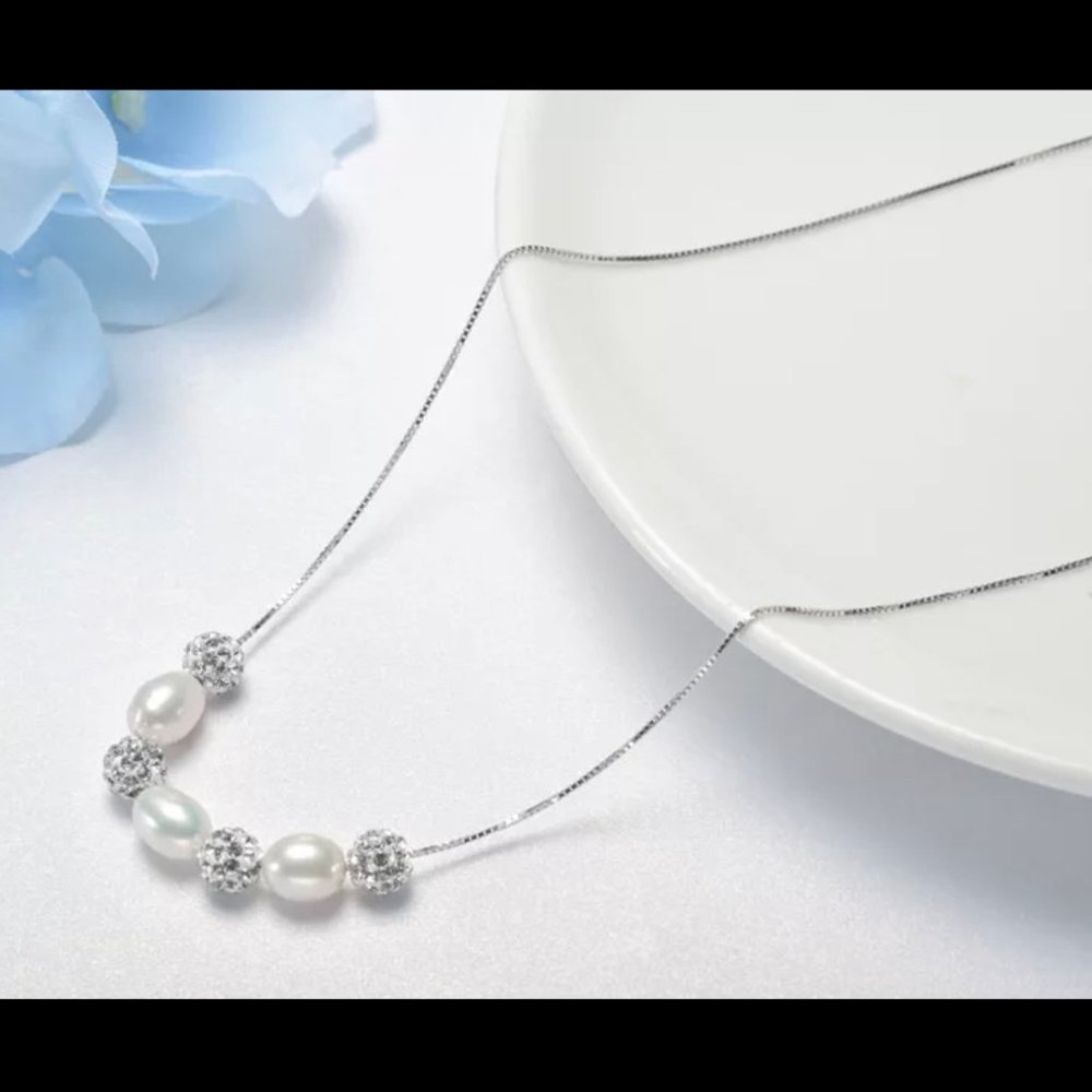 Genuine Freshwater CZ Jewelry Set - Picture 4 of 9